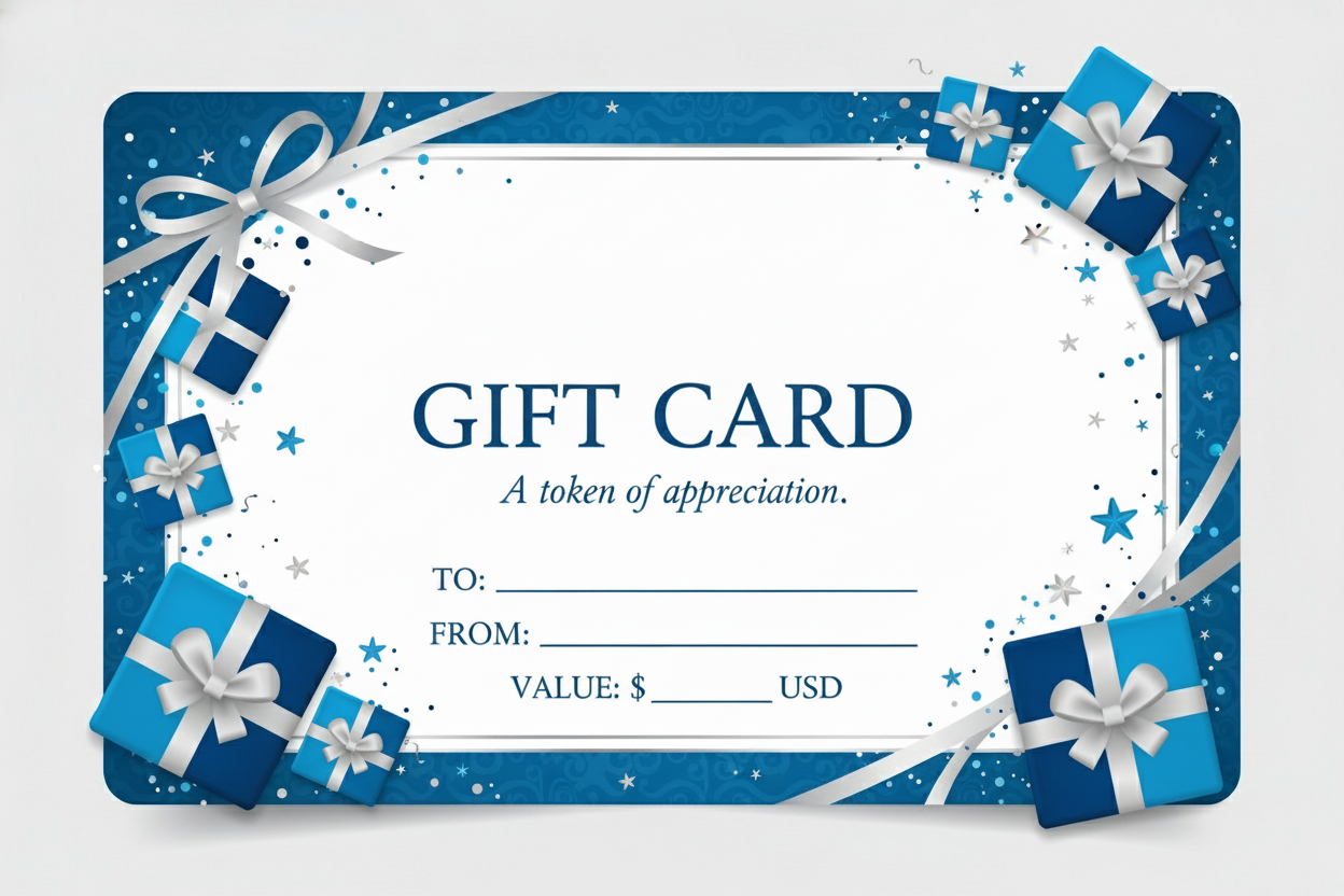 Can we change this and add blue gift boxes and make it more celebratory